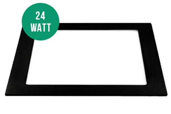 24 Watt Sıva Altı Kare Panel Siyah